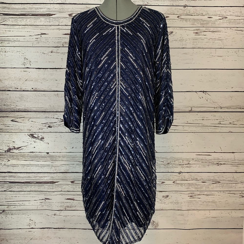 Parker Black Beaded Dress